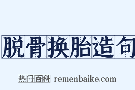 脱骨换胎造句是什么意思的图片